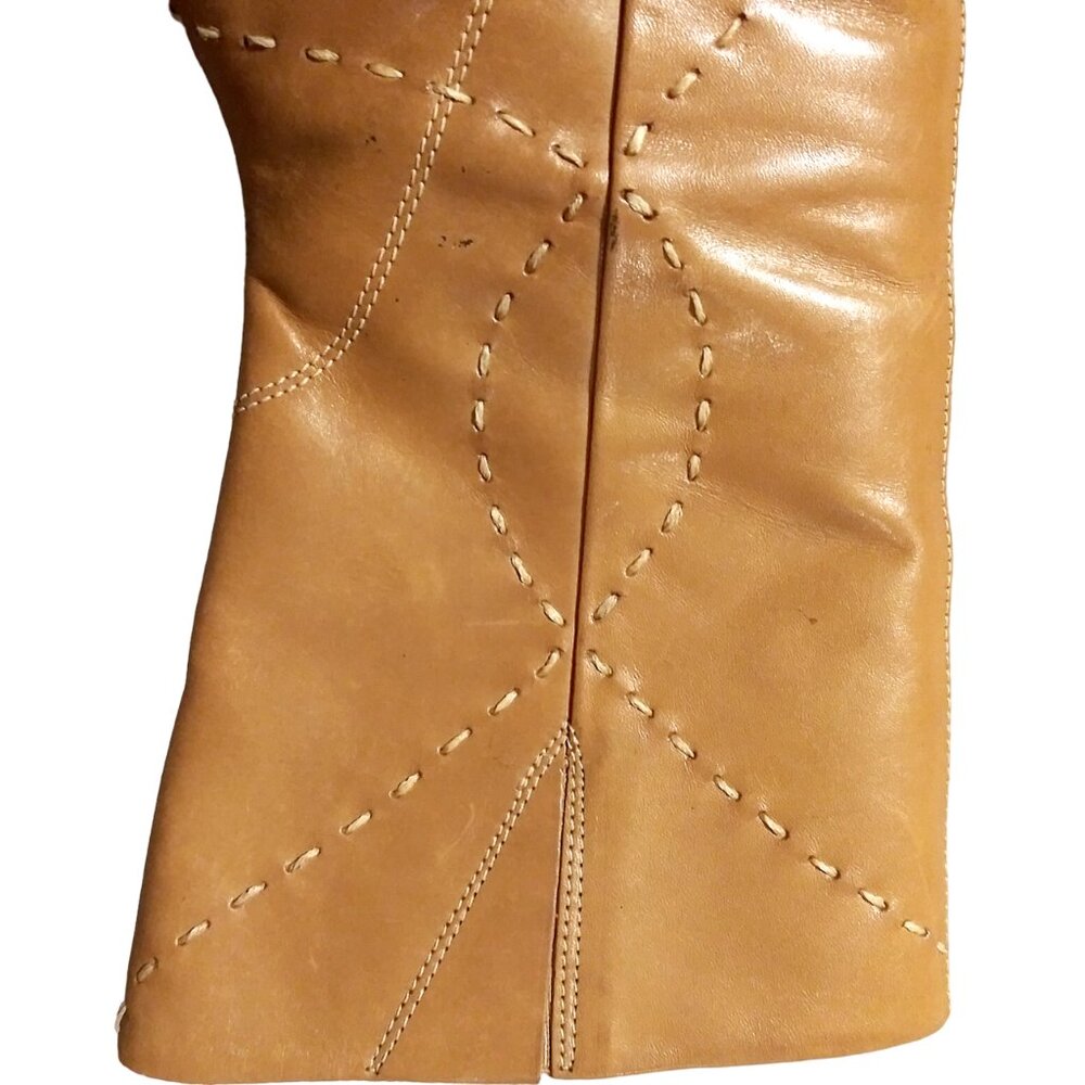 DIBA Leather Stiletto Boots, Size 9M Boots, Designer Boots, Ankle Boots, Heels - Picture 7 of 14